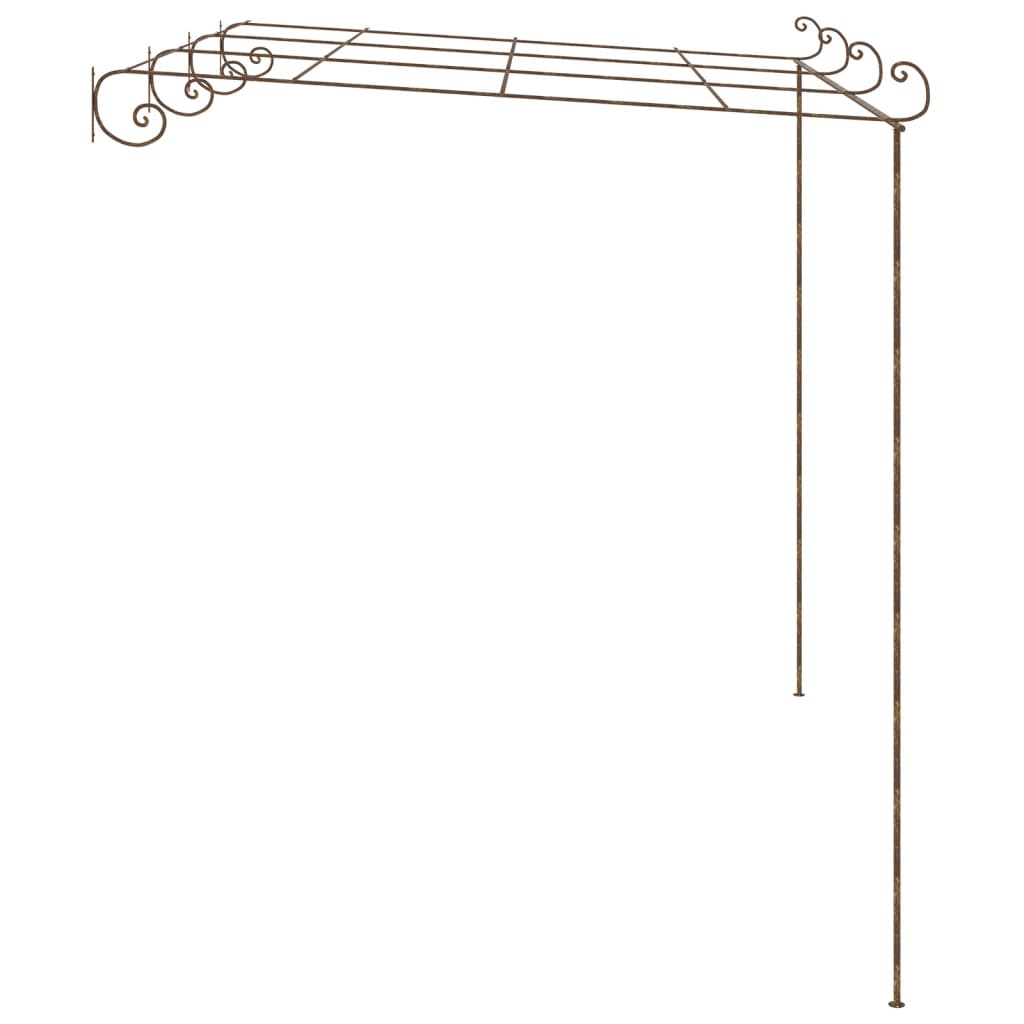 8720286153505_g_en_hd_1 vidaXL Garden Pergola Antique Brown 4x3x2.5 m Iron - Image 3