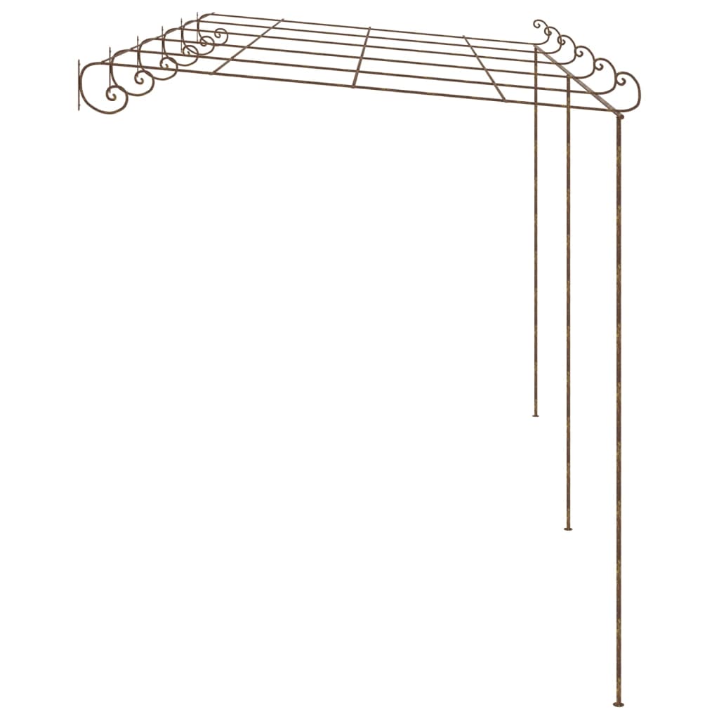 8720286153512_g_en_hd_1 vidaXL Garden Pergola Antique Brown 6x3x2.5 m Iron - Image 3