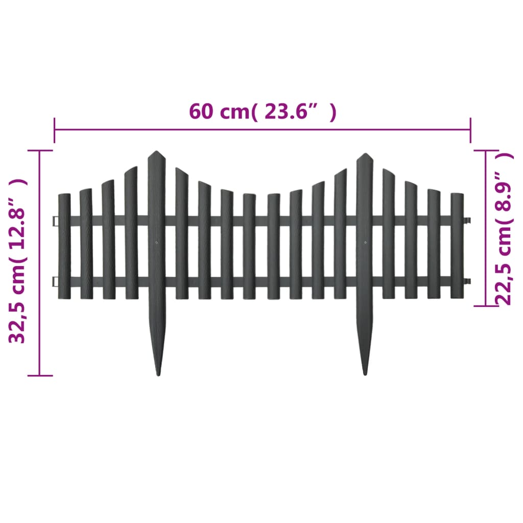 8720286154007_g_en_hd_5 vidaXL Lawn Edgings 17 pcs Anthracite 10 m PP - Image 7