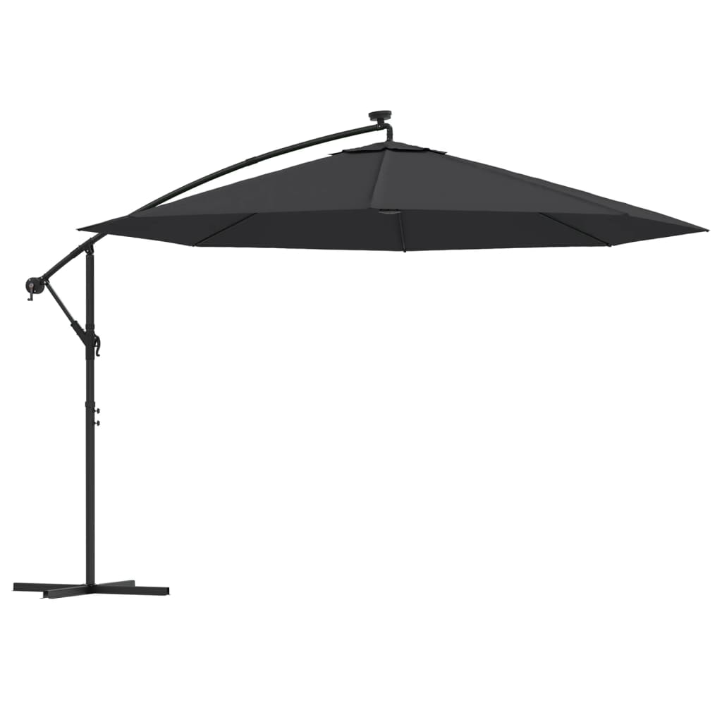 8720286164662_a_en_hd_1 vidaXL Cantilever Garden Parasol with LED Lights Black 350 cm - Image 2
