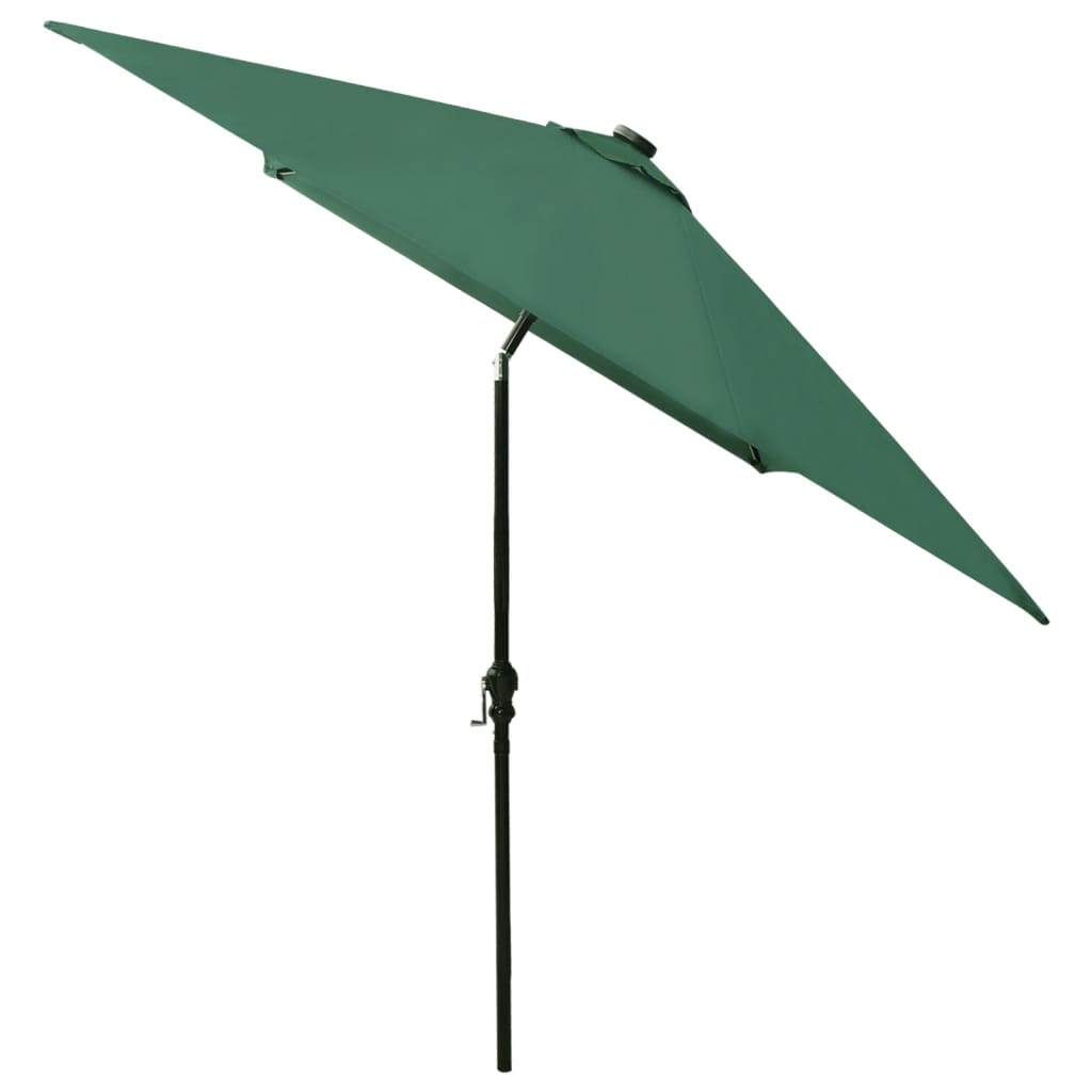 8720286164686_g_en_hd_4 vidaXL Garden Parasol with LEDs and Steel Pole Green 2x3 m - Image 5