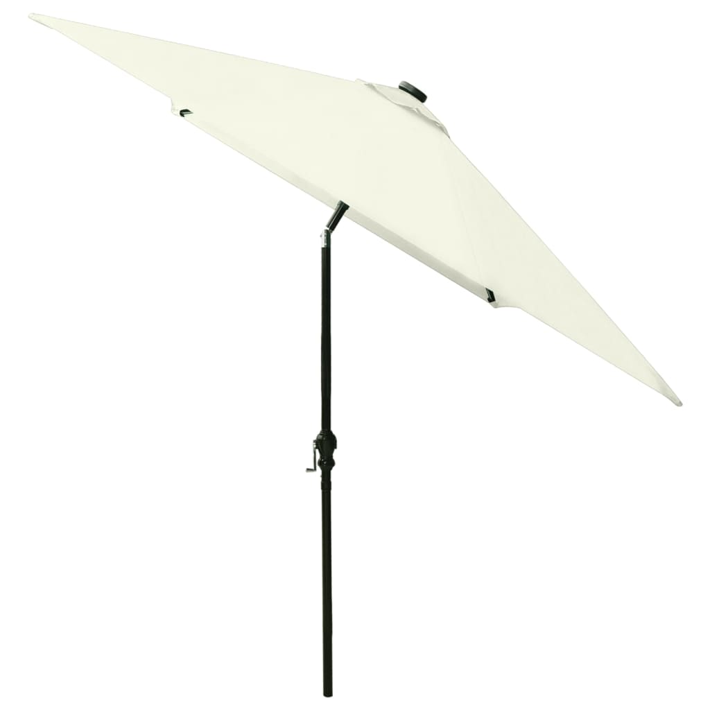8720286164693_g_en_hd_4 vidaXL Garden Parasol with LEDs and Steel Pole Sand 2x3 m - Image 5