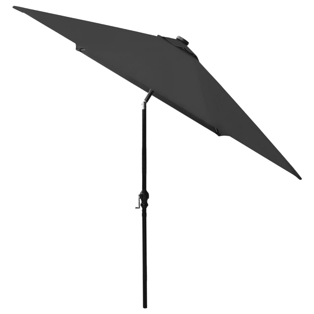 8720286164747_g_en_hd_4 vidaXL Garden Parasol with LEDs and Steel Pole Black 2x3 m - Image 5