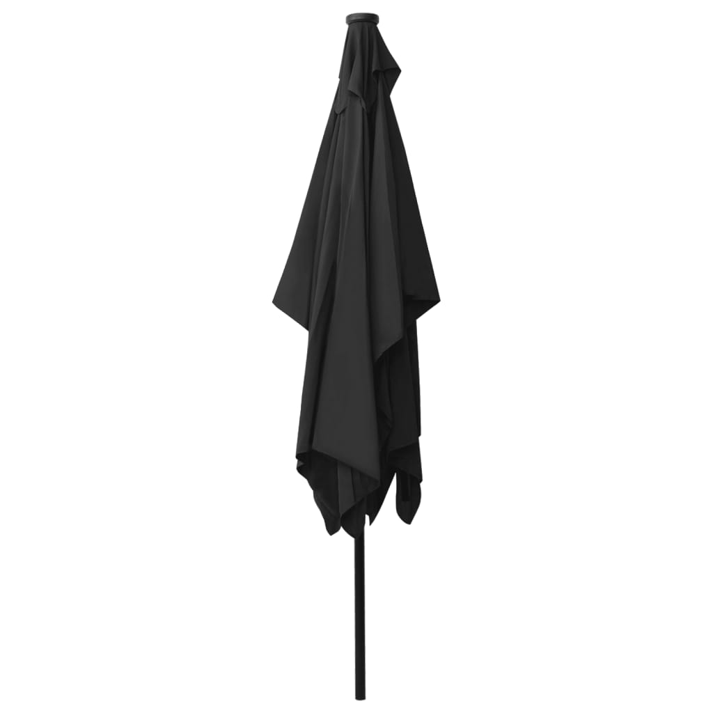8720286164747_g_en_hd_5 vidaXL Garden Parasol with LEDs and Steel Pole Black 2x3 m - Image 6