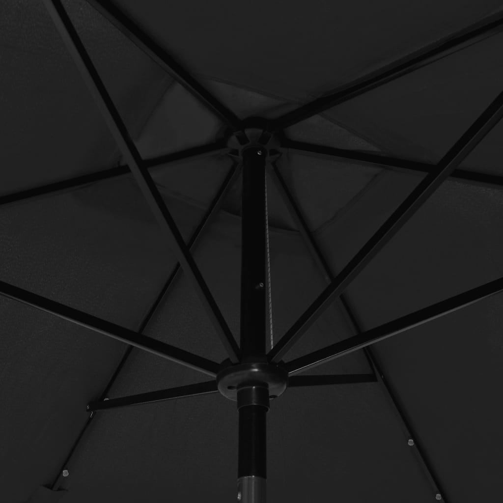 8720286164747_g_en_hd_8 vidaXL Garden Parasol with LEDs and Steel Pole Black 2x3 m - Image 9