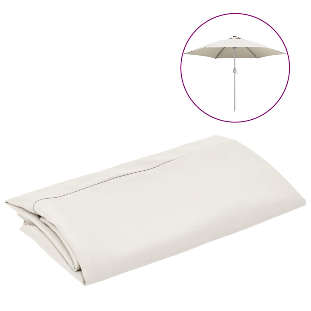 8720286164778_a_en_hd_1 vidaXL Replacement Fabric for Outdoor Parasol Sand White 300 cm - Image 2