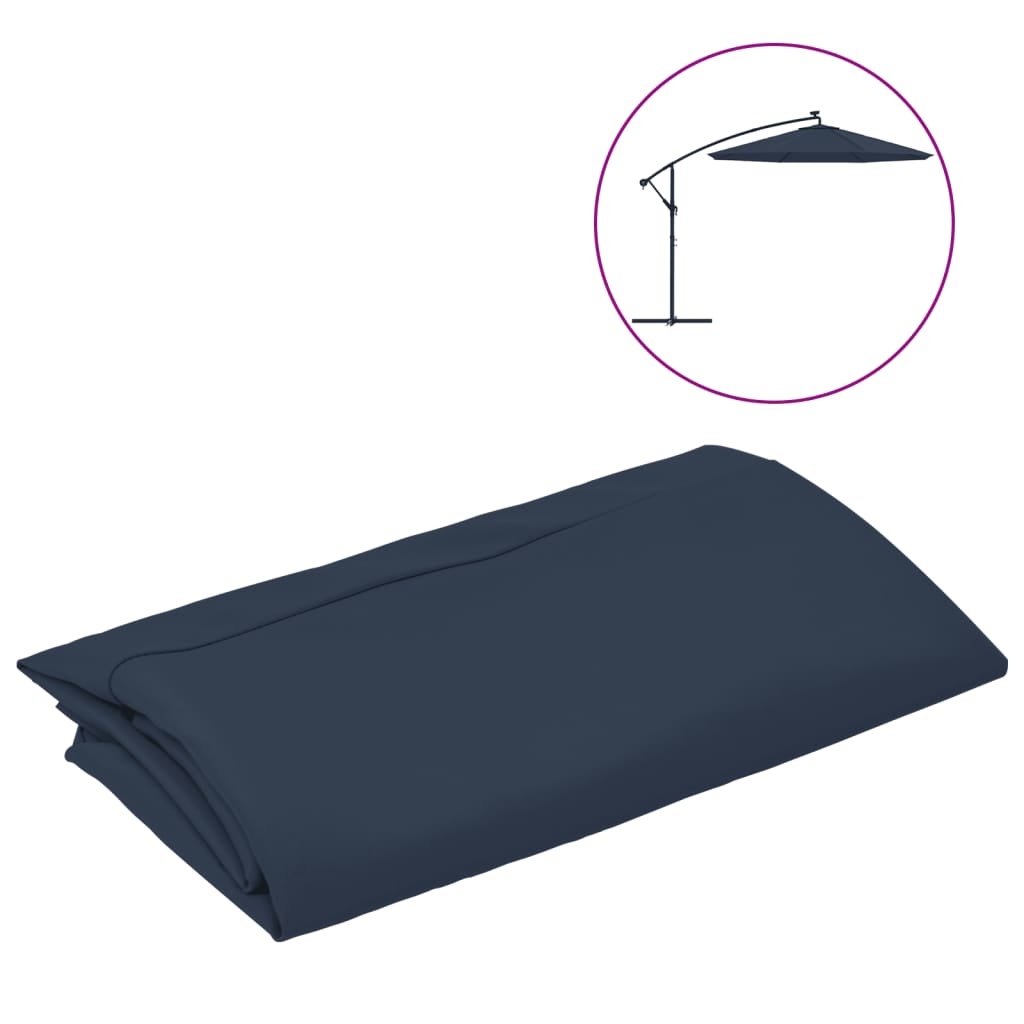 8720286164945_a_en_hd_1 vidaXL Replacement Fabric for Cantilever Umbrella Blue 350 cm - Image 2
