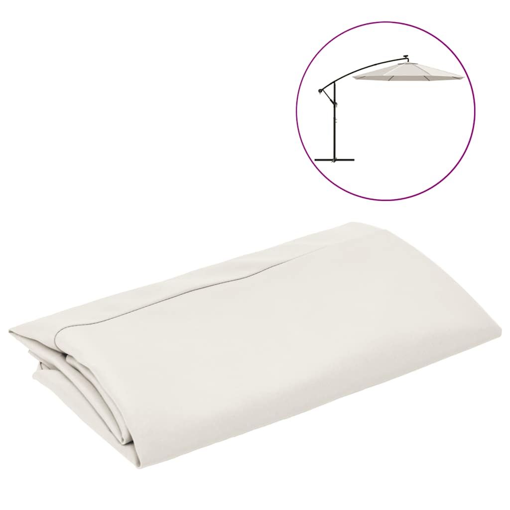 8720286164952_a_en_hd_1 vidaXL Replacement Fabric for Cantilever Umbrella Sand White 350 cm - Image 2