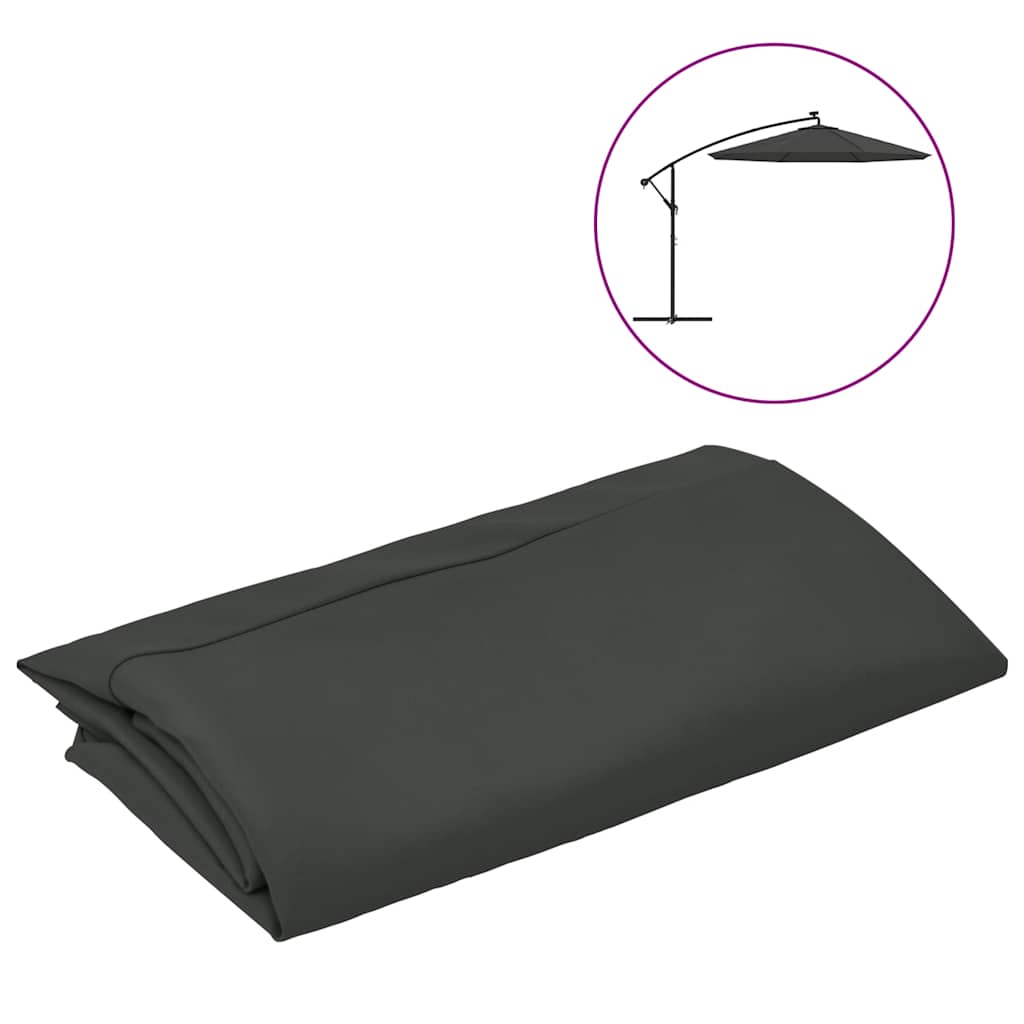 8720286164969_a_en_hd_1 vidaXL Replacement Fabric for Cantilever Umbrella Anthracite 350 cm - Image 2