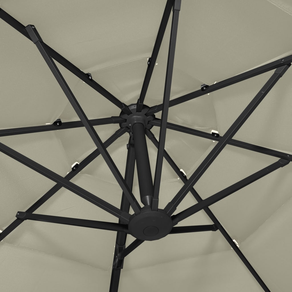 8720286165102_g_en_hd_5 vidaXL 4-Tier Garden Parasol with Aluminium Pole Sand 3x3 m - Image 6