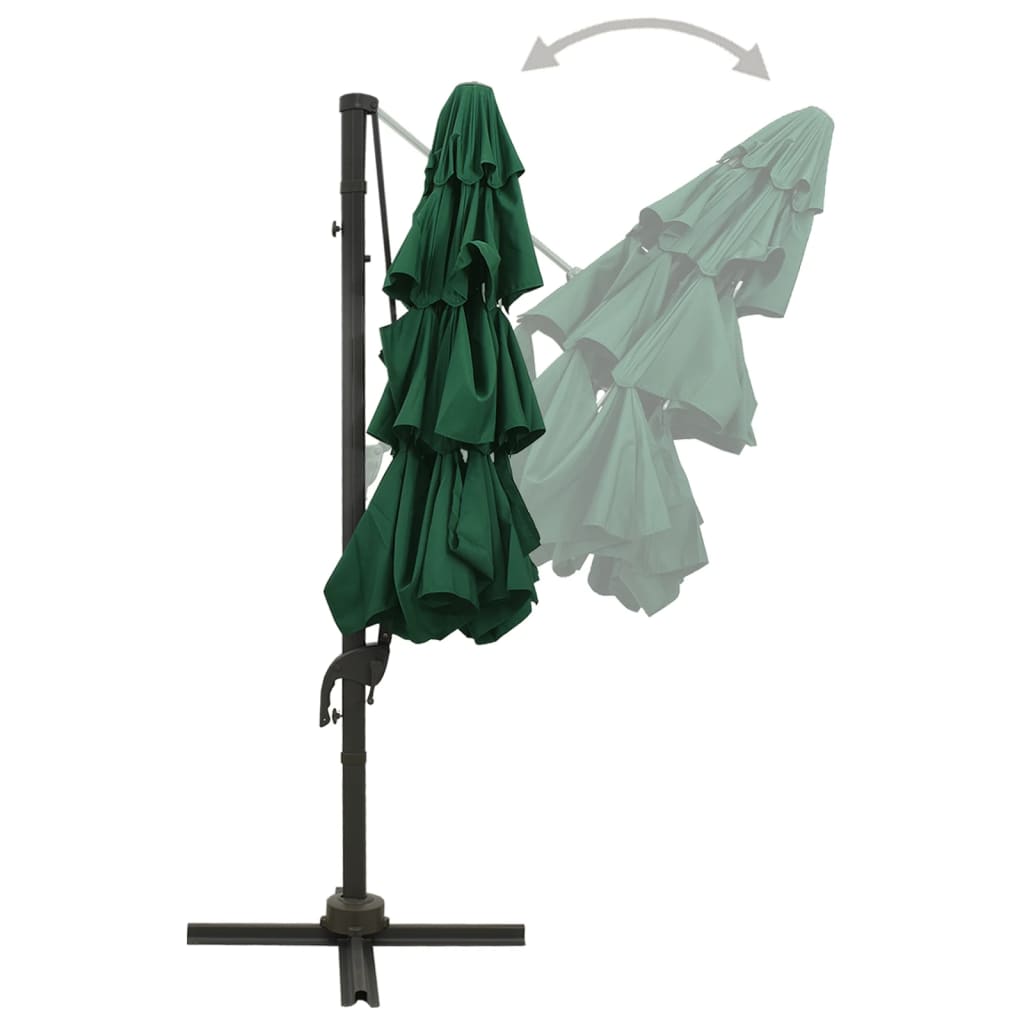 8720286165119_g_en_hd_3 vidaXL 4-Tier Garden Parasol with Aluminium Pole Green 3x3 m - Image 4