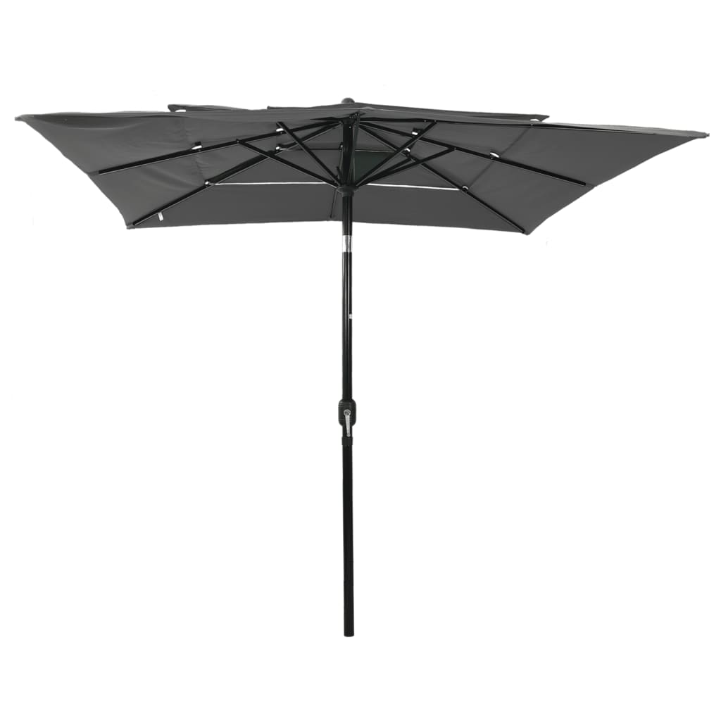 8720286165201_g_en_hd_1 vidaXL 3-Tier Garden Parasol with Aluminium Pole Anthracite 2.5x2.5 m - Image 2