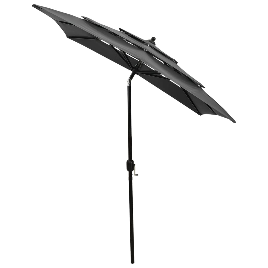 8720286165287_g_en_hd_2 vidaXL 3-Tier Garden Parasol with Aluminium Pole Anthracite 2x2 m - Image 3