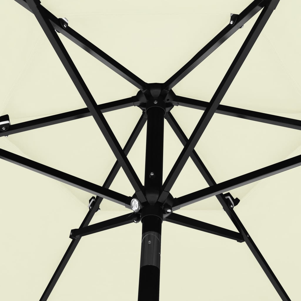 8720286165423_g_en_hd_4 vidaXL 3-Tier Garden Parasol with Aluminium Pole Sand 2.5 m - Image 5