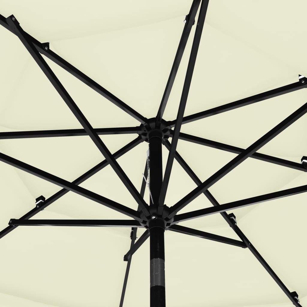 8720286165508_g_en_hd_4 vidaXL 3-Tier Garden Parasol with Aluminium Pole Sand 3 m - Image 5