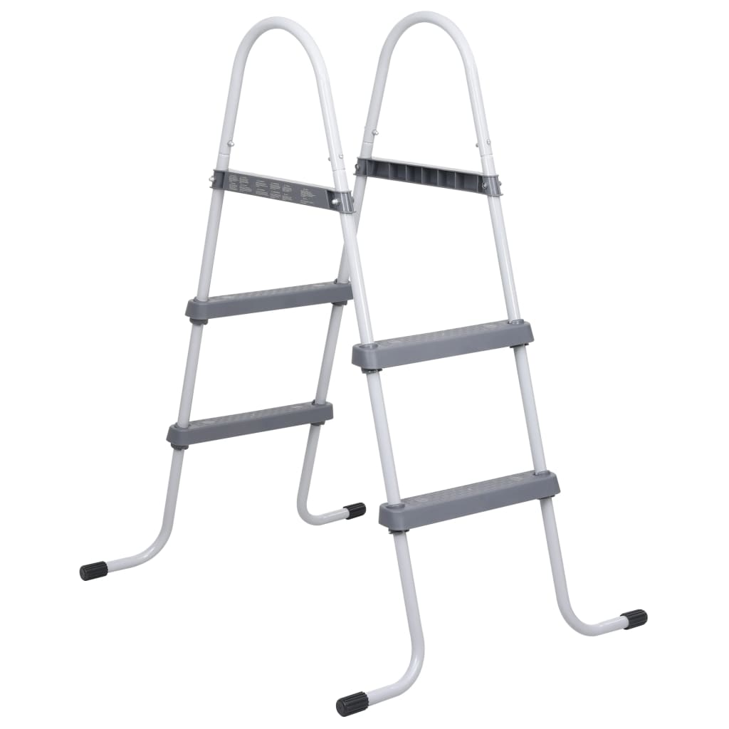 vidaXL Pool Ladder Steel 84 cm