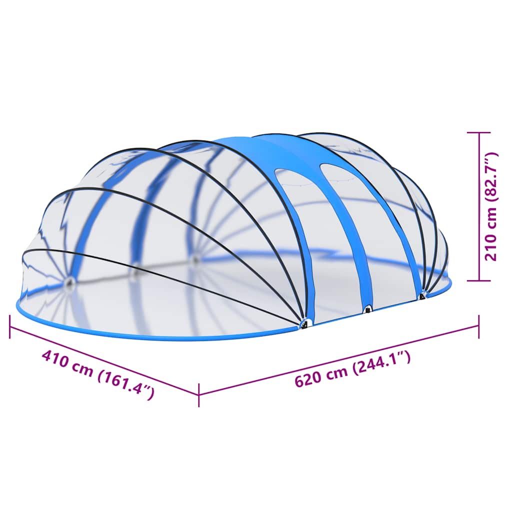 8720286167120_g_en_hd_5 vidaXL Pool Dome Oval 620x410x210 cm - Image 7