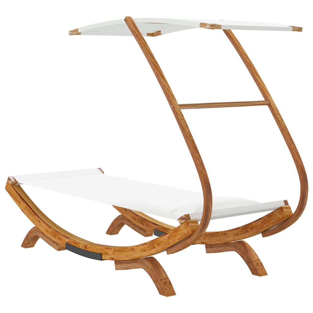 8720286167342_g_en_hd_3 vidaXL Outdoor Lounge Bed with Canopy 100x190x134 cm Solid Bent Wood Cream - Image 5