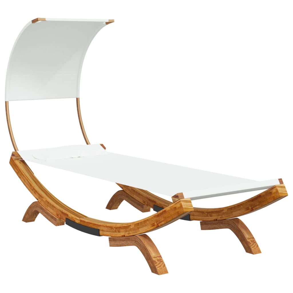 8720286167366_a_en_hd_1 vidaXL Outdoor Lounge Bed with Canopy 100x200x126 cm Solid Bent Wood Cream - Image 2