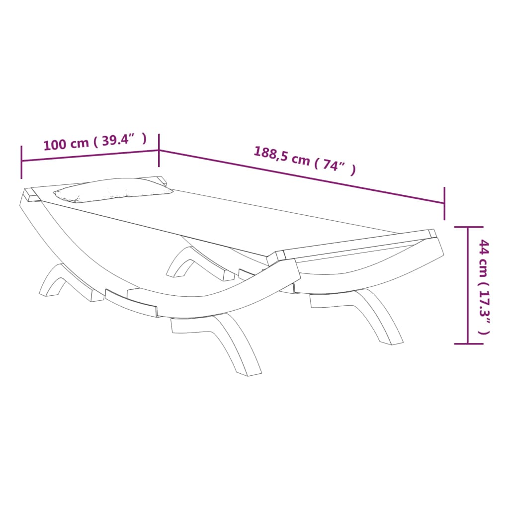 8720286167397_g_en_hd_4 vidaXL Outdoor Lounge Bed 100x188.5x44 cm Solid Bent Wood Anthracite - Image 6