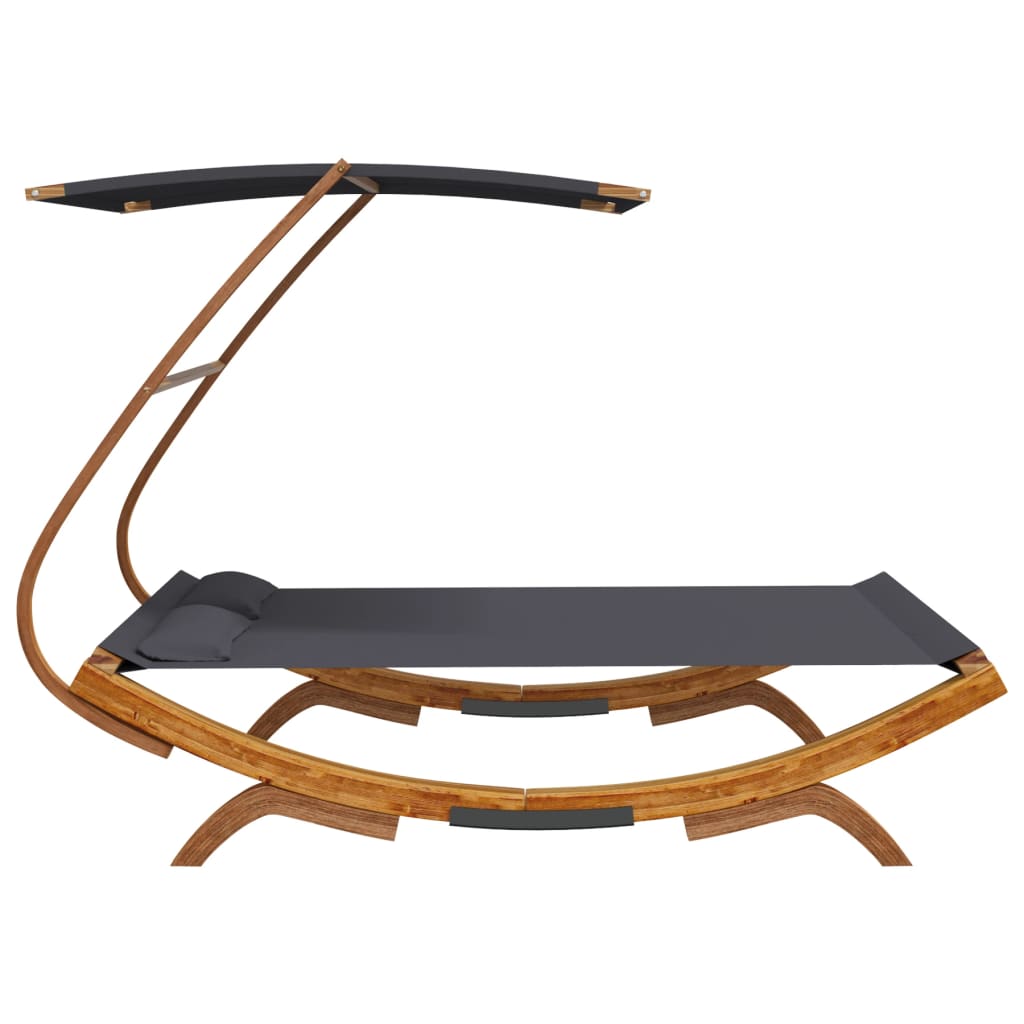 8720286167434_g_en_hd_2 vidaXL Outdoor Lounge Bed with Canopy 165x203x138 cm Solid Bent Wood Anthracite - Image 4