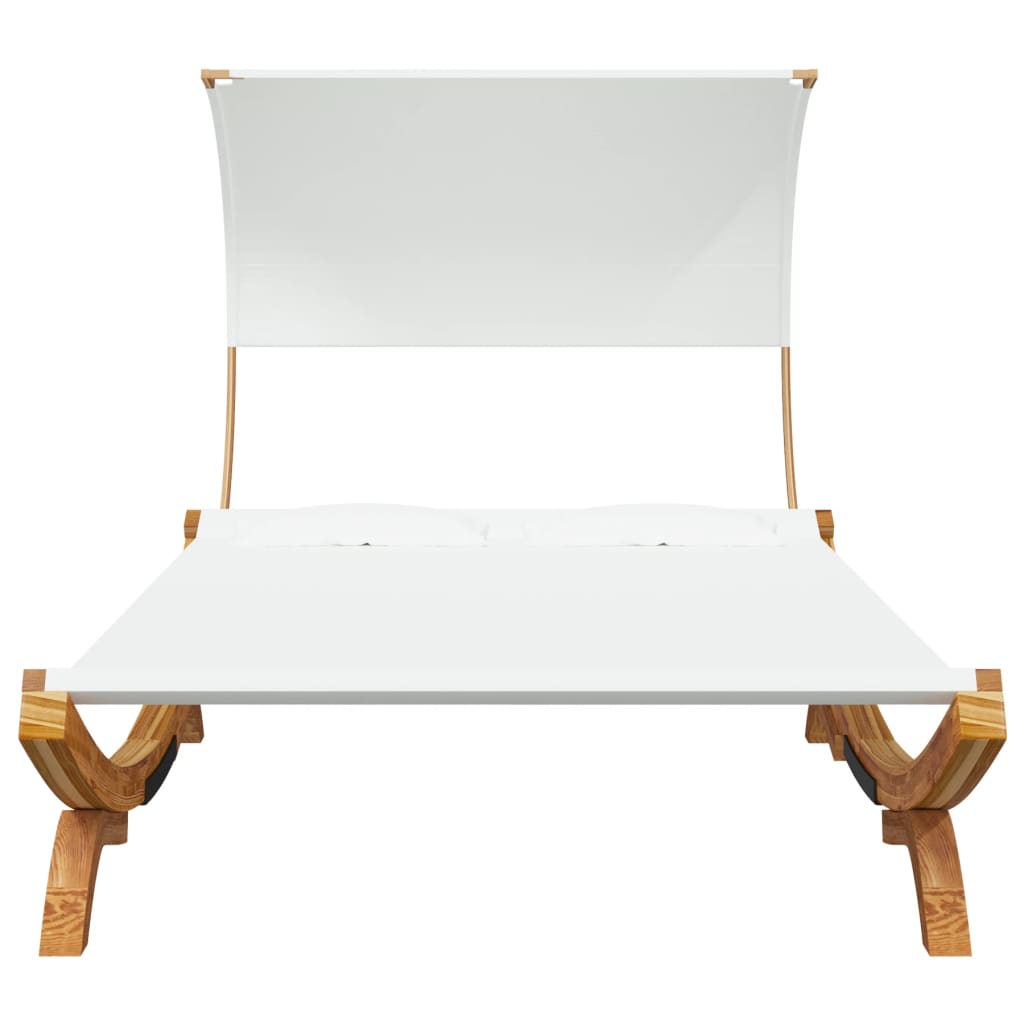 8720286167441_g_en_hd_1 vidaXL Outdoor Lounge Bed with Canopy 165x203x126 cm Solid Bent Wood Cream - Image 3