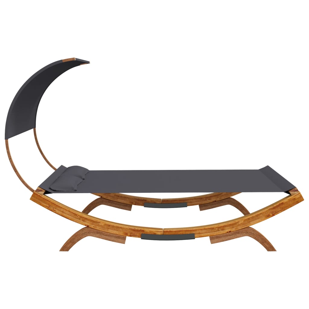8720286167458_g_en_hd_1 vidaXL Outdoor Lounge Bed with Canopy 165x203x126cm Solid Bent Wood Anthracite - Image 3