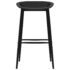 vidaXL 5 Piece Bar Set White and Black - Image 8