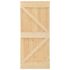 vidaXL Sliding Door with Hardware Set 90x210 cm Solid Pine Wood - Image 3