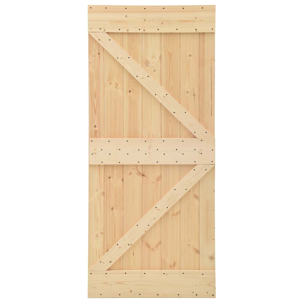 8720286173374_g_en_hd_1 vidaXL Sliding Door with Hardware Set 90x210 cm Solid Pine Wood - Image 3