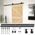 vidaXL Sliding Door with Hardware Set 90x210 cm Solid Pine Wood - Image 2