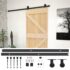 vidaXL Sliding Door with Hardware Set 90x210 cm Solid Pine Wood - Image 2