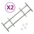 vidaXL Adjustable Security Grilles for Windows 2 pcs 1000-1500 mm