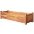 vidaXL Garden Raised Beds 2 pcs Acacia Wood 100x30x25 cm - Image 2