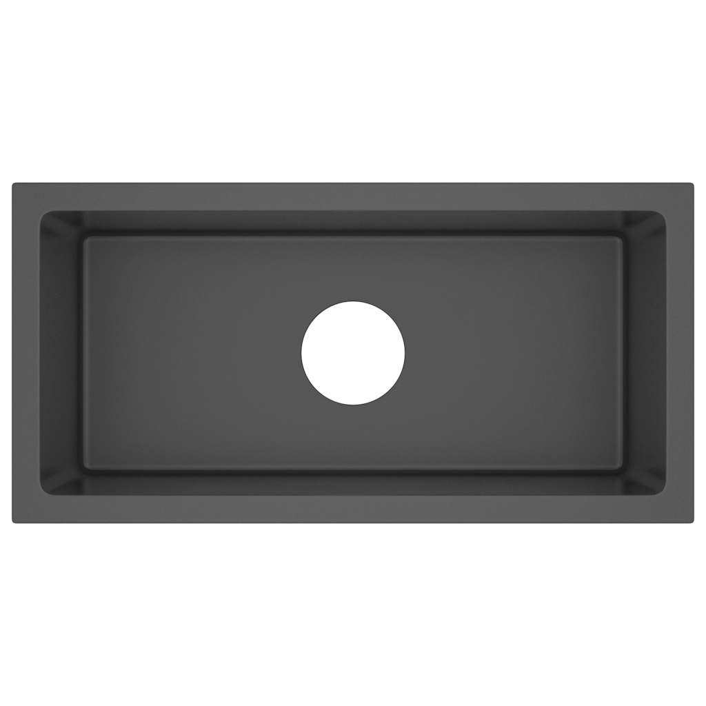 8720286179352_a_en_hd_1 vidaXL Handmade Kitchen Sink Black Stainless Steel (AU only) - Image 2