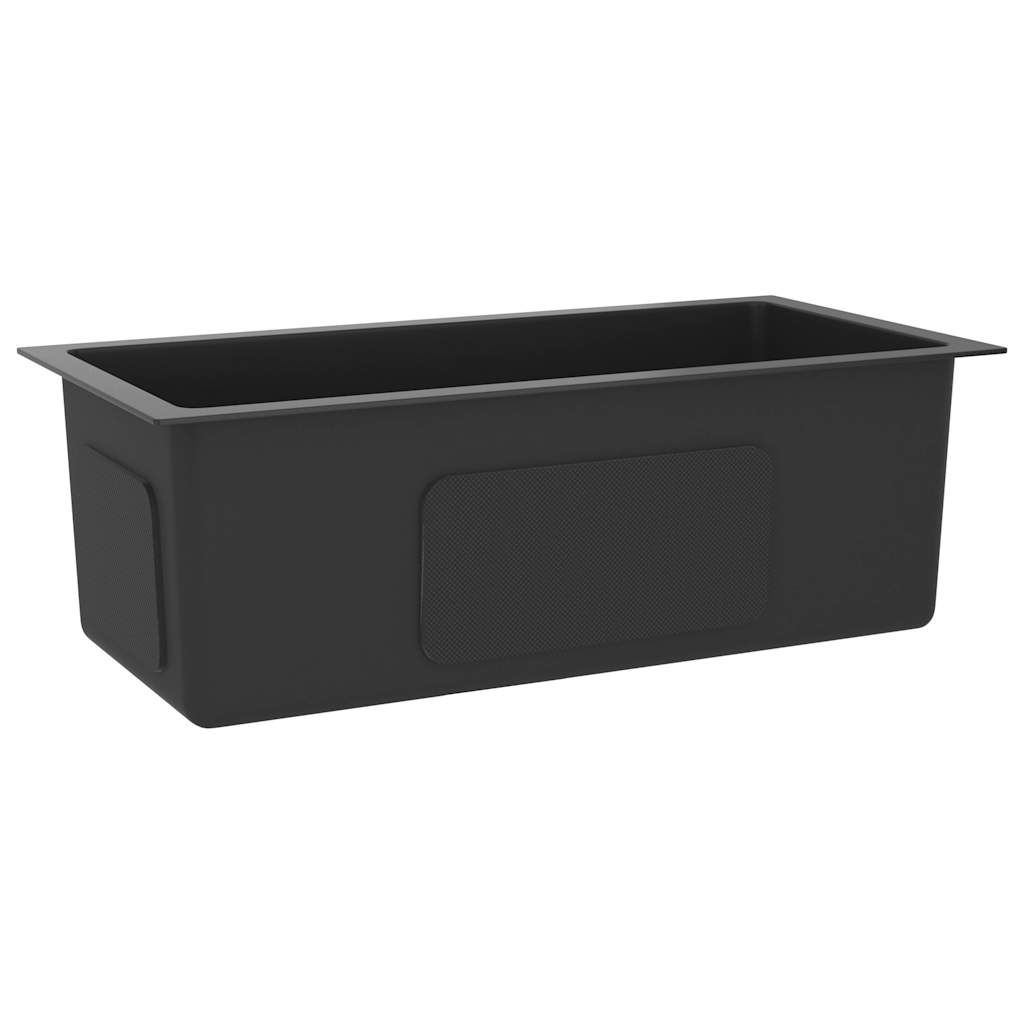 8720286179352_g_en_hd_1 vidaXL Handmade Kitchen Sink Black Stainless Steel (AU only) - Image 3