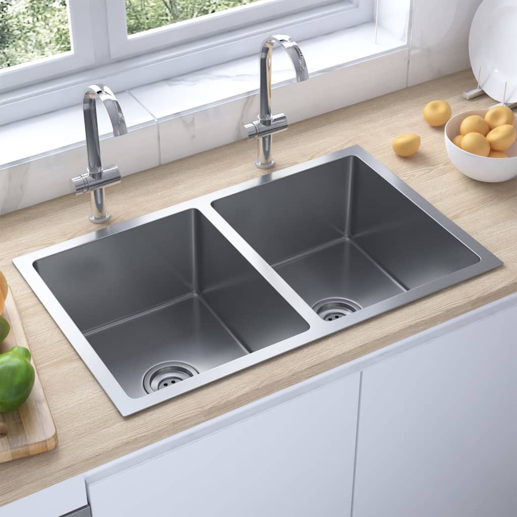 8720286179482_m_en_hd_1 vidaXL Handmade Kitchen Sink Stainless Steel - Image 1