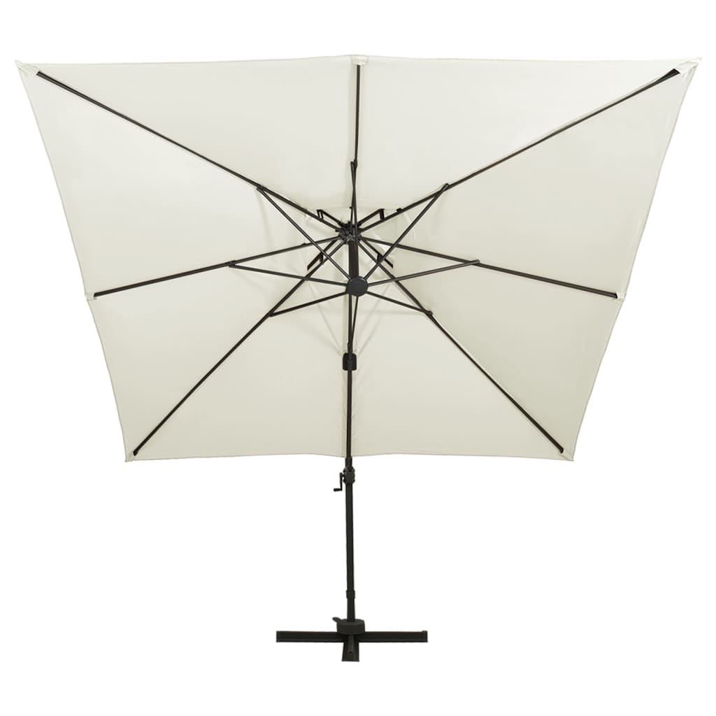 8720286181720_g_en_hd_2 vidaXL Cantilever Garden Parasol with Double Top 300x300 cm Sand - Image 3