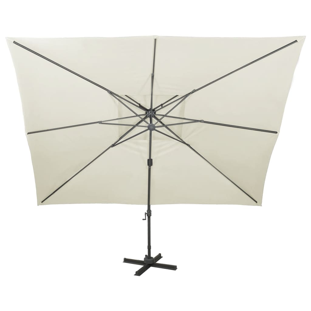 8720286181737_g_en_hd_2 vidaXL Cantilever Garden Parasol with Double Top Sand 400x300 cm - Image 3
