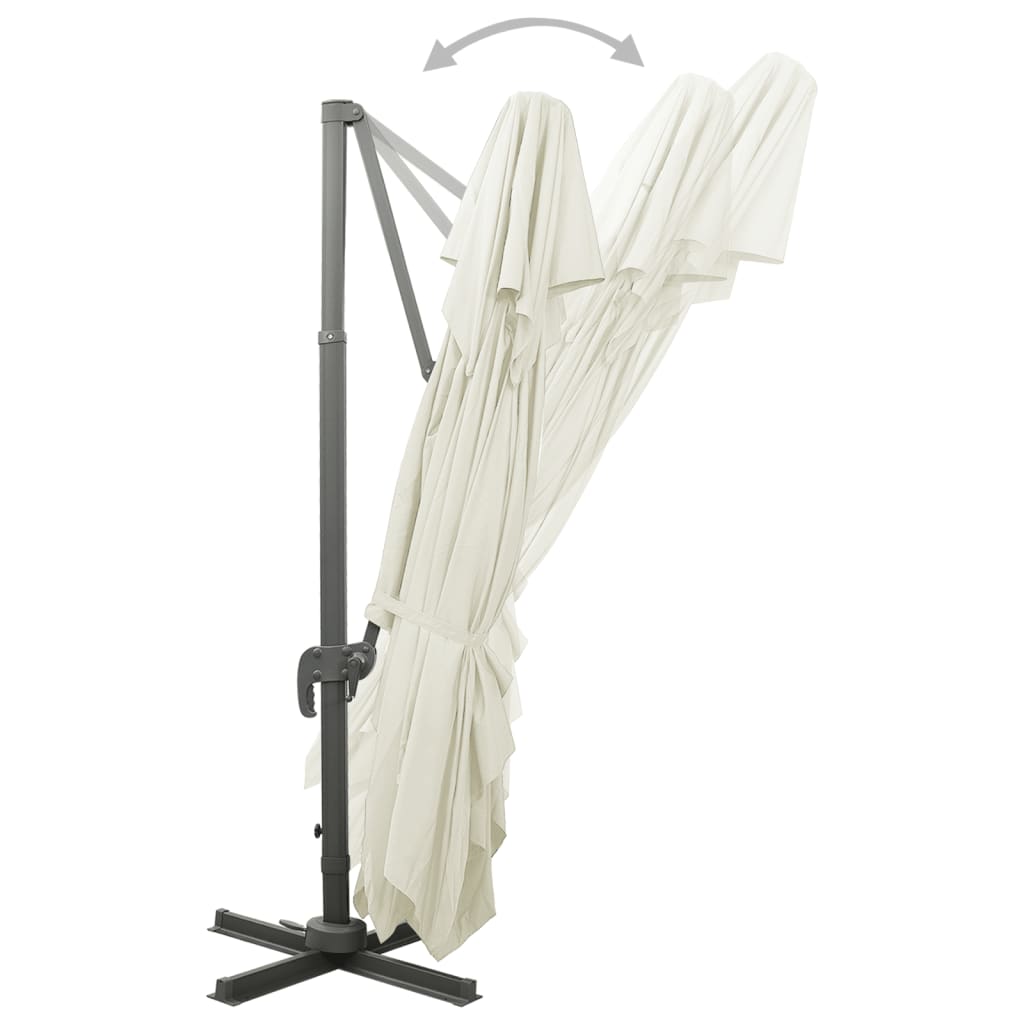 8720286181737_g_en_hd_3 vidaXL Cantilever Garden Parasol with Double Top Sand 400x300 cm - Image 4