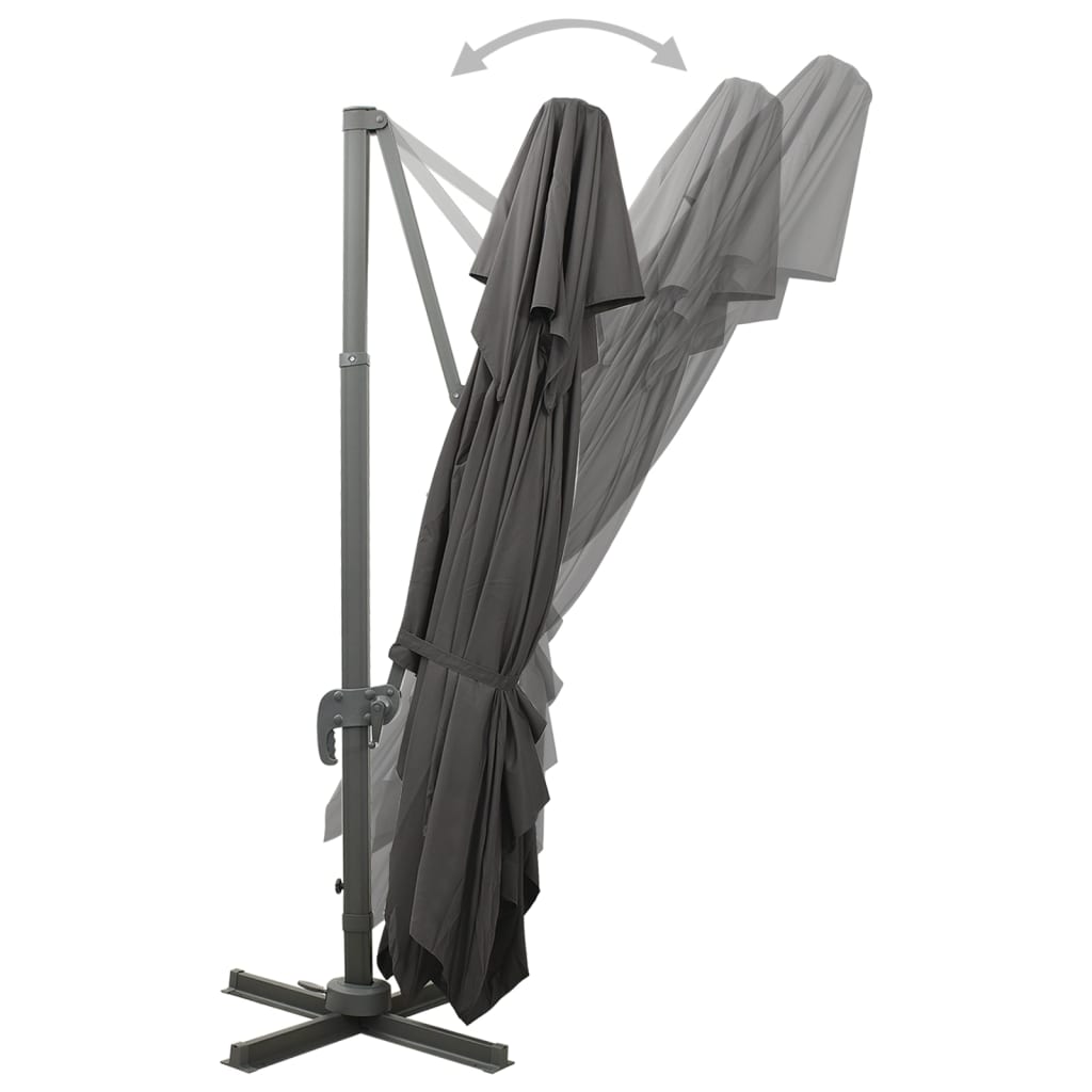 8720286181775_g_en_hd_4 vidaXL Cantilever Garden Parasol with Double Top Anthracite 400x300 cm - Image 5