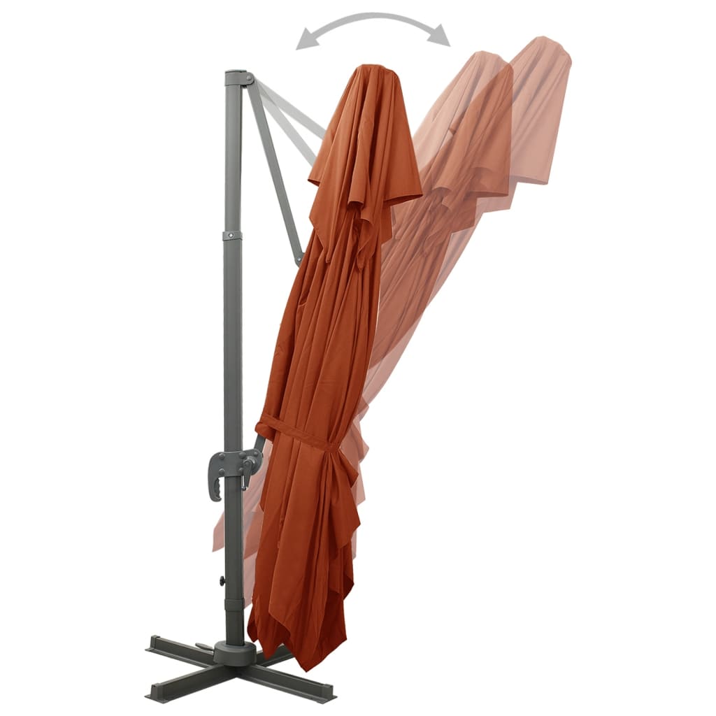 8720286181874_g_en_hd_3 vidaXL Cantilever Garden Parasol with Double Top Terracotta 400x300 cm - Image 4