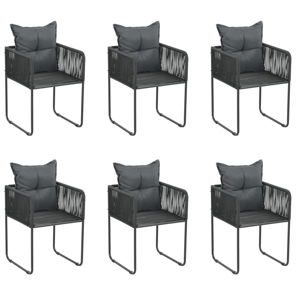 8720286181942_a_en_hd_1 vidaXL Outdoor Chairs 6 pcs with Pillows Poly Rattan Black - Image 1