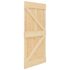 vidaXL Sliding Door with Hardware Set 80x210 cm Solid Pine Wood - Image 5