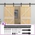 vidaXL Sliding Door with Hardware Set 80x210 cm Solid Pine Wood - Image 2