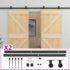 vidaXL Sliding Door with Hardware Set 100x210 cm Solid Pine Wood - Image 2
