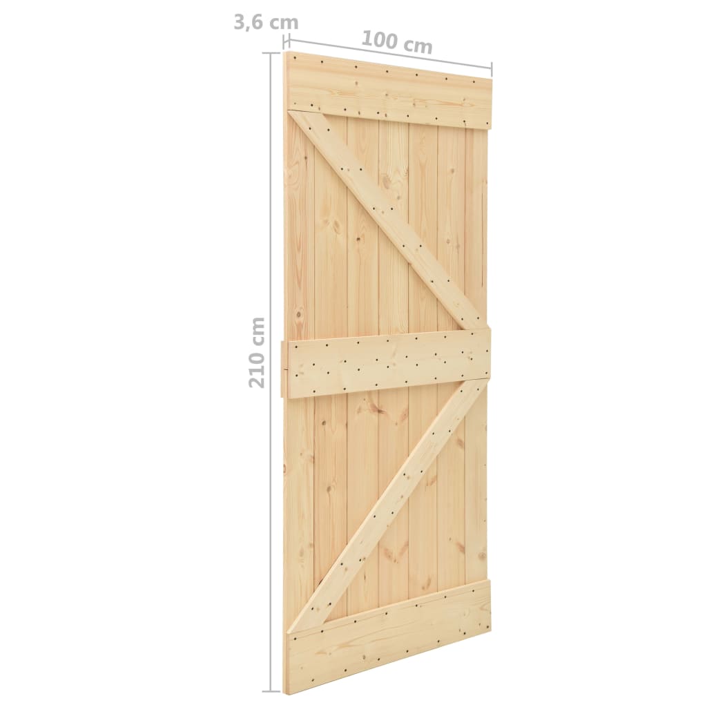8720286182567_g_en_hd_9 vidaXL Sliding Door with Hardware Set 100x210 cm Solid Pine Wood - Image 11