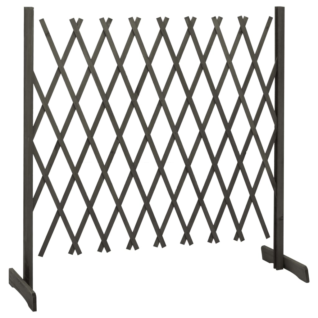 8720286182734_g_en_hd_1 vidaXL Garden Trellis Fence Grey 180x100 cm Solid Firwood - Image 2