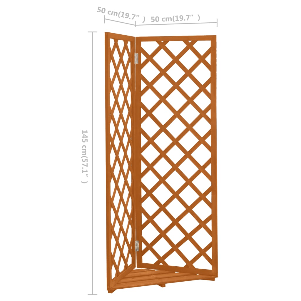 8720286182765_g_en_hd_5 vidaXL Corner Trellis Orange 50x50x145 cm Solid Firwood - Image 6
