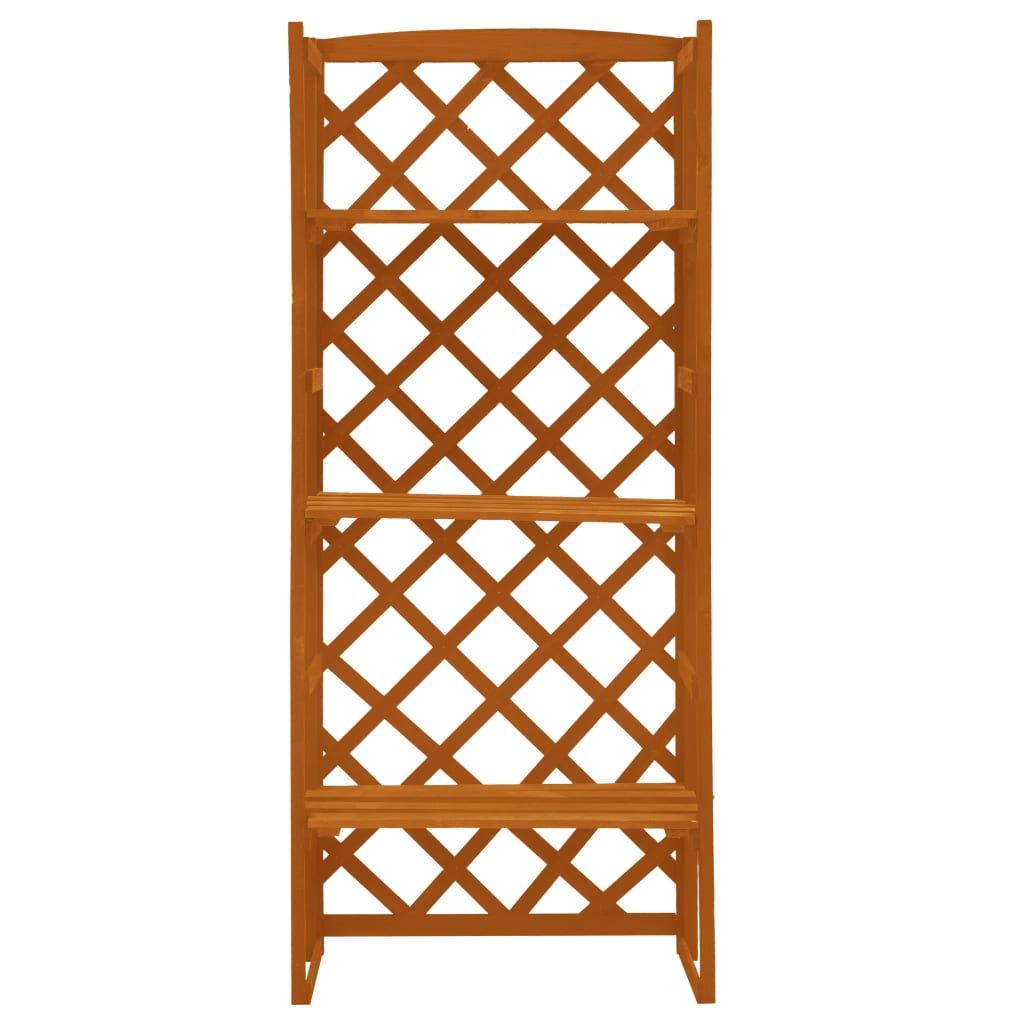 8720286182789_g_en_hd_1 vidaXL Plant Stand with Trellis Orange 60x30x140 cm Solid Firwood - Image 2